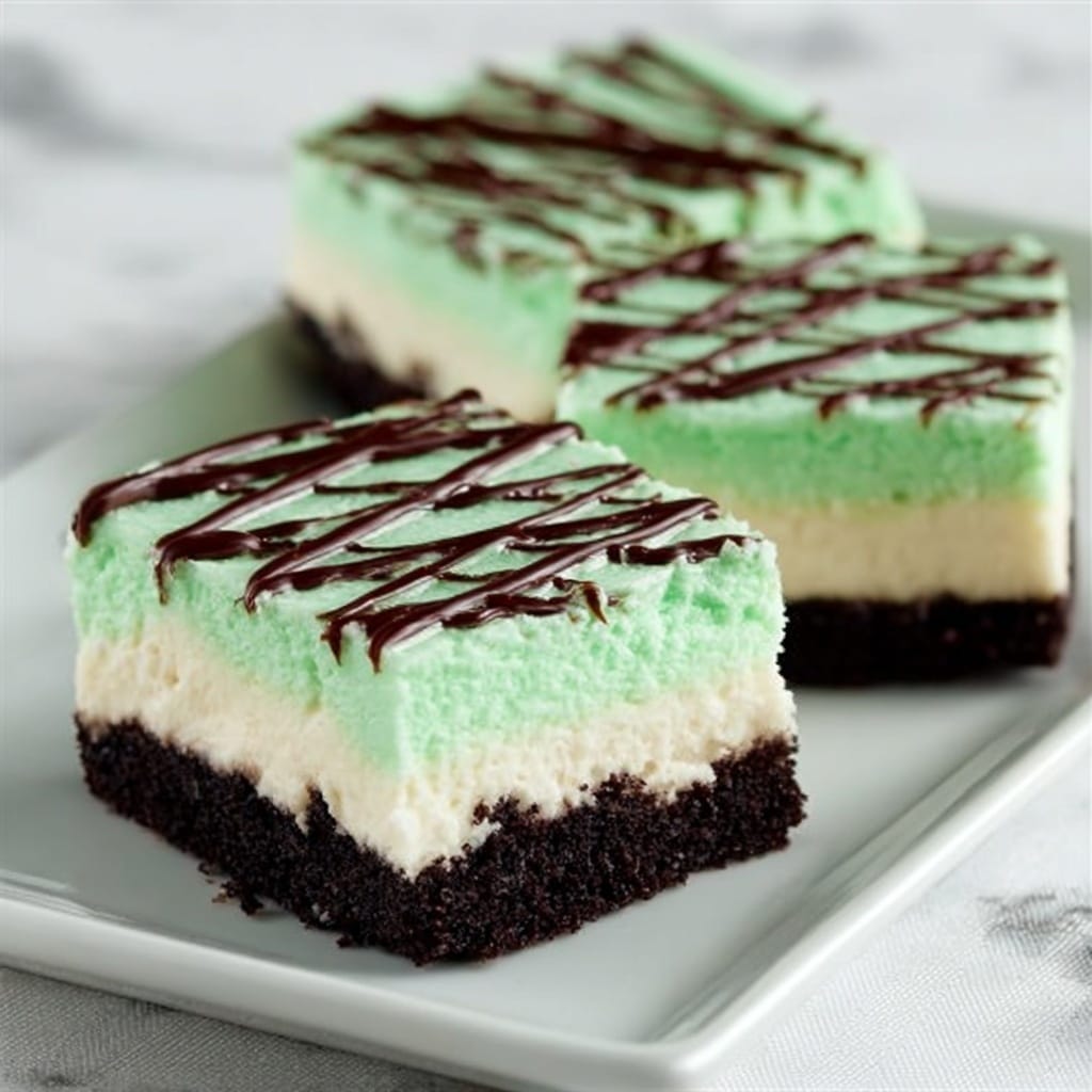 Grasshopper Bars for St. Patrick’s Day Recipe - Recipe Image
