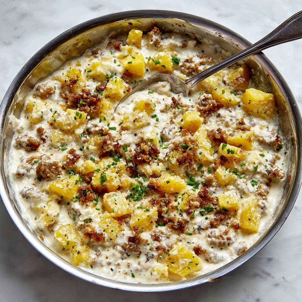 Creamy Sausage and Potatoes Recipe - Recipe Image