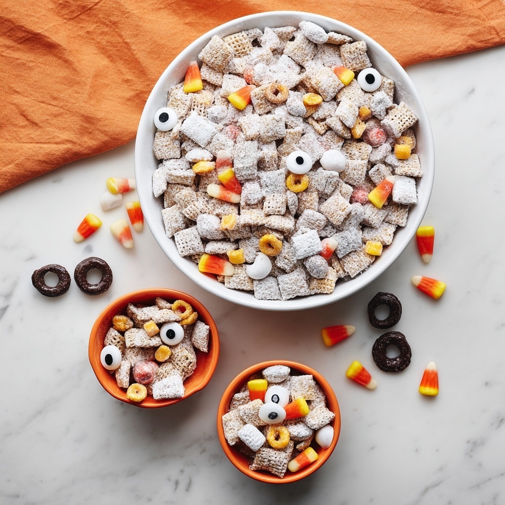 Halloween Muddy Buddies Snack Mix Recipe