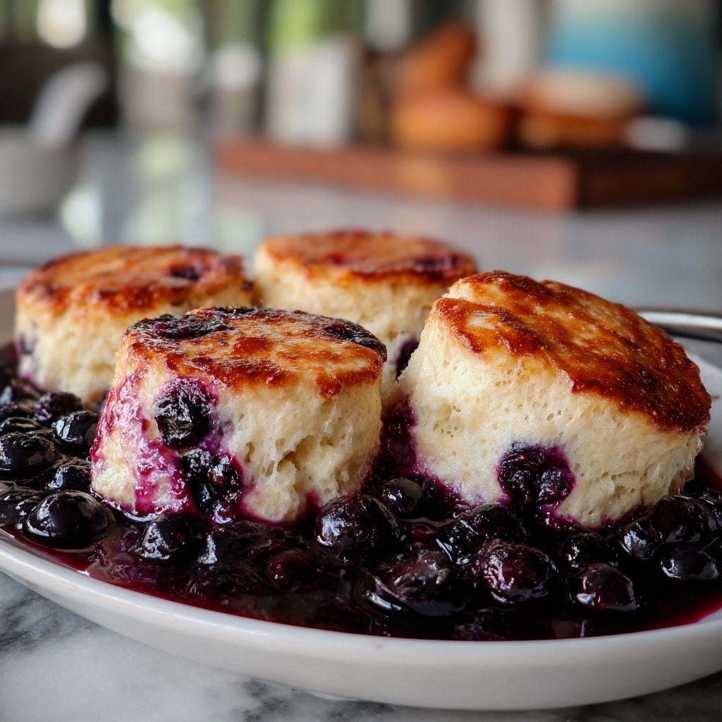 Delicious Blueberry Butter Swim Biscuits - Recipe Image