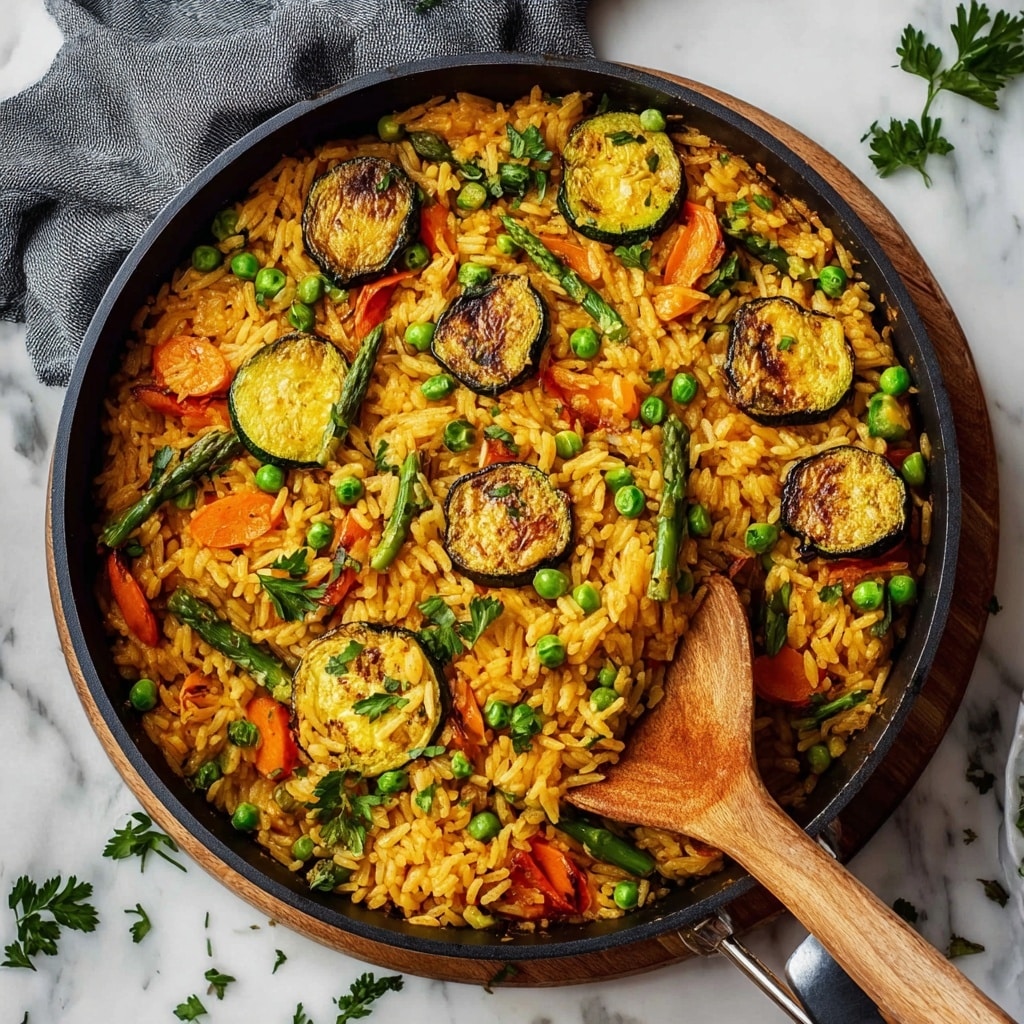 Delicious Vegetable Paella (Paella Verdura) for Cozy Nights - Recipe Image
