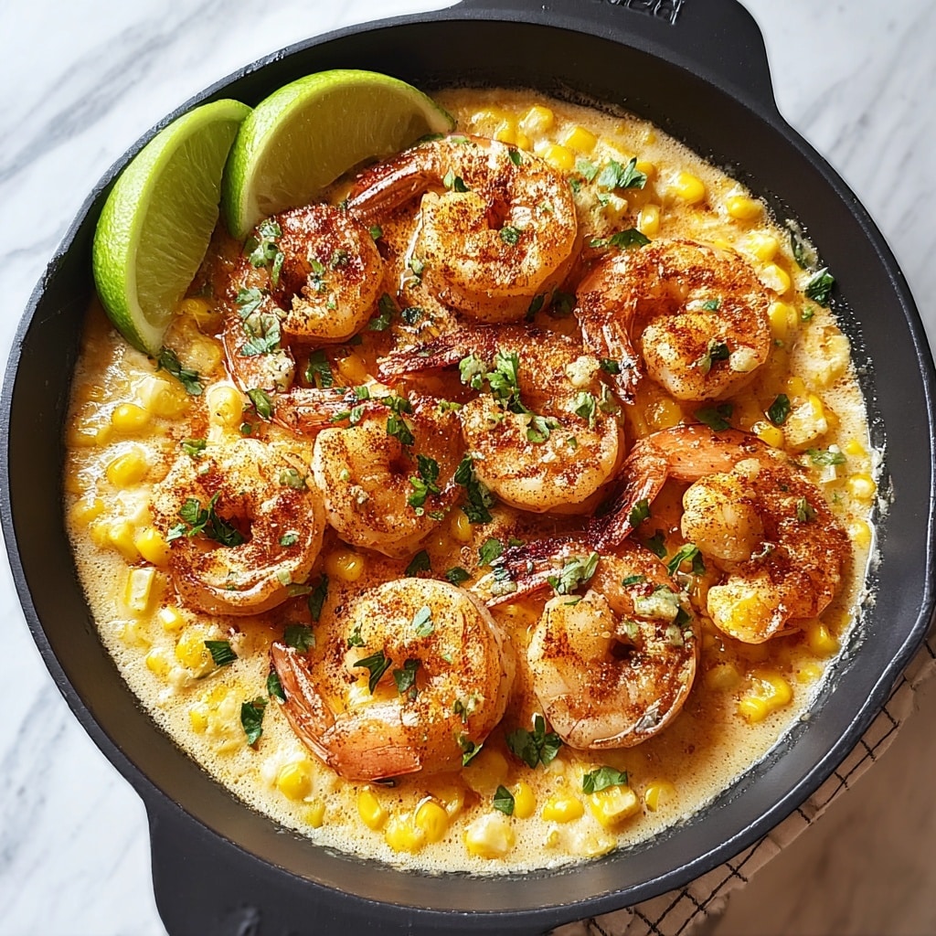 Creamy Shrimp and Corn Bliss: A 30-Minute Delight - Recipe Image