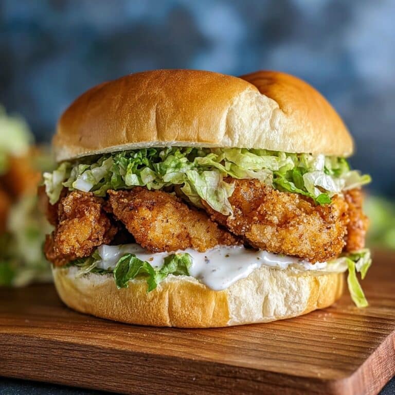 Easy Crispy Chicken Caesar Sandwich for Lunch Bliss!