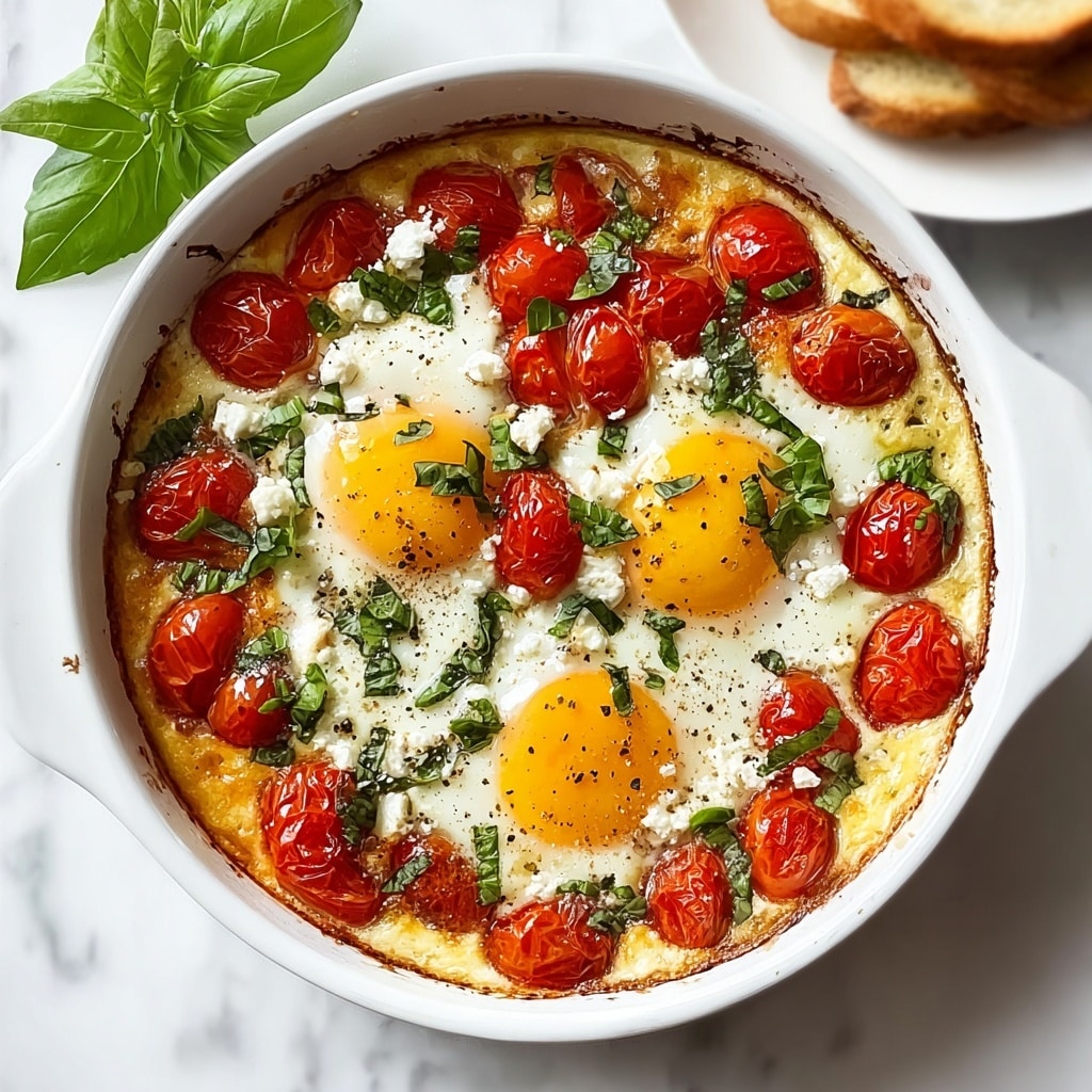 Flavorful Baked Feta Eggs: A Must-Try Brunch Treat! - Recipe Image