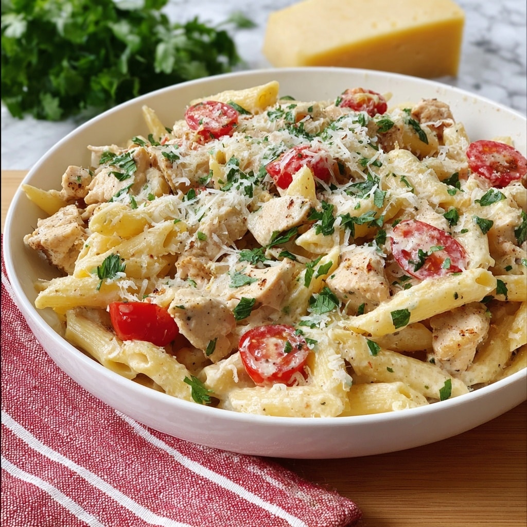 Baked Boursin Cajun Chicken Pasta Recipe - Recipe Image