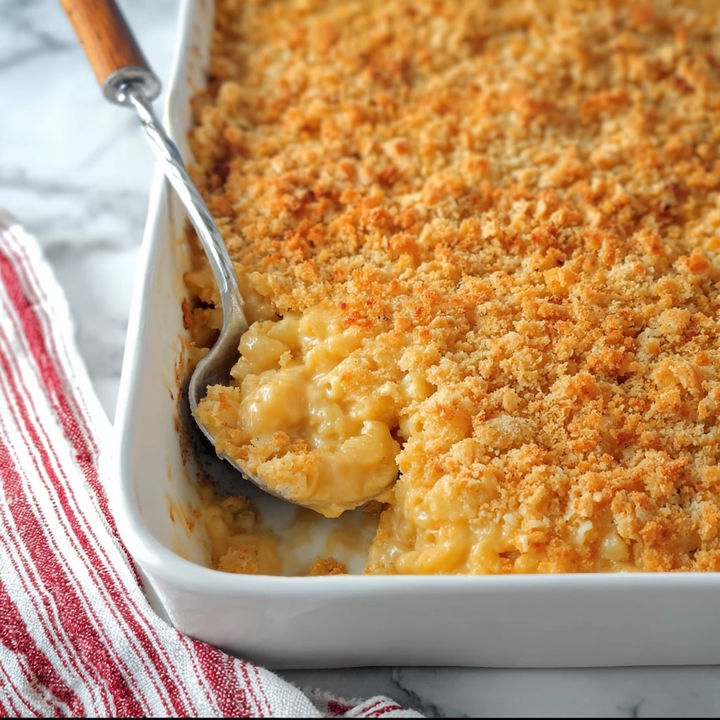 Baked Mac and Cheese with Cheez-It Crust Recipe - Recipe Image