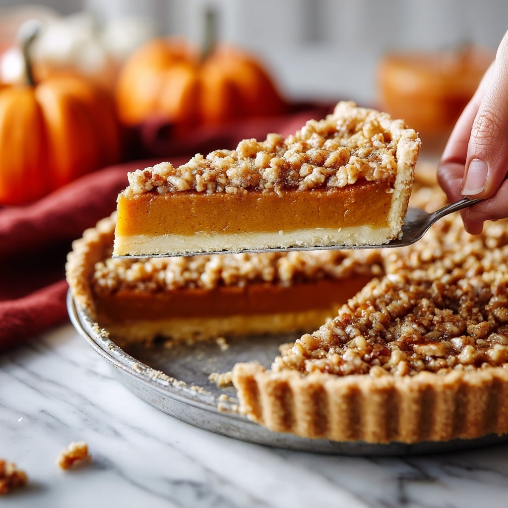 Ultimate Pumpkin Pie with Pecan Streusel Topping Recipe - Recipe Image