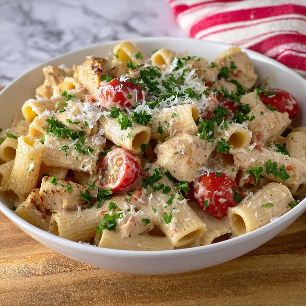 Baked Boursin Cajun Chicken Pasta Recipe - Recipe Image