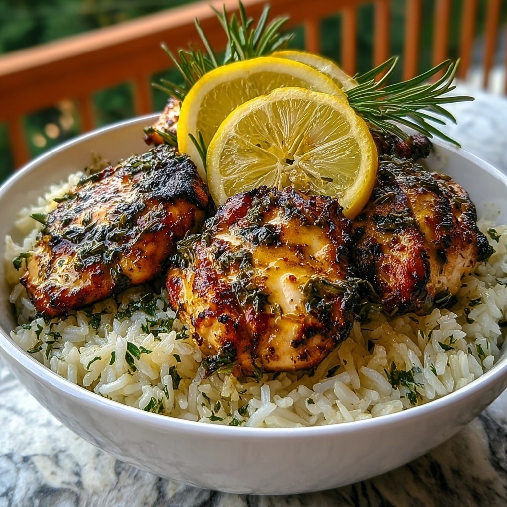 Lemon Herb Chicken and Rice Recipe - Recipe Image
