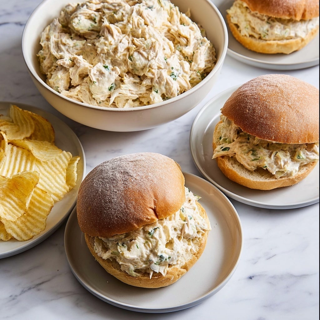 Shredded Chicken Sandwich with Creamy Ritz Cracker Spread Recipe - Recipe Image