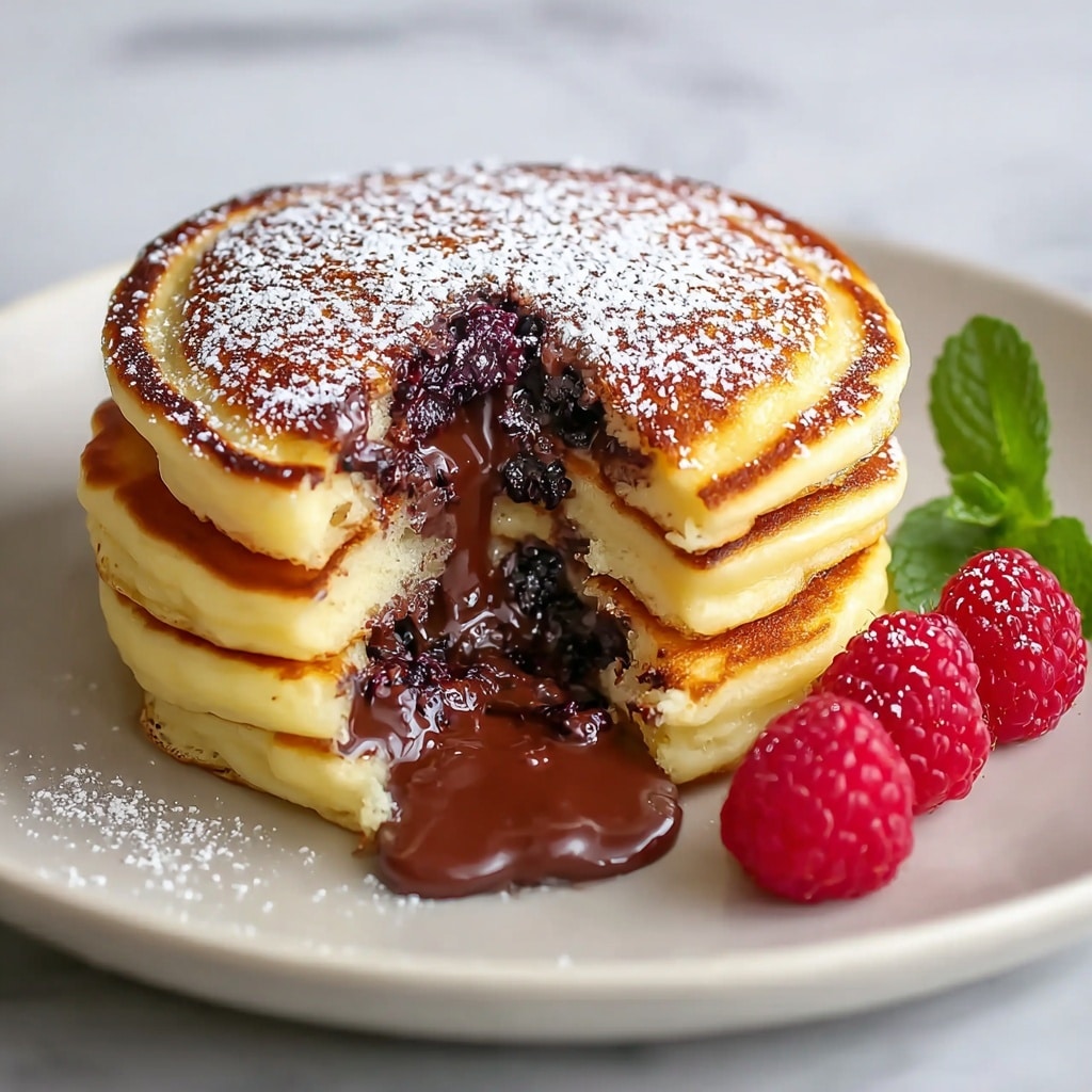 Fluffy Nutella-Stuffed Pancakes Recipe - Recipe Image