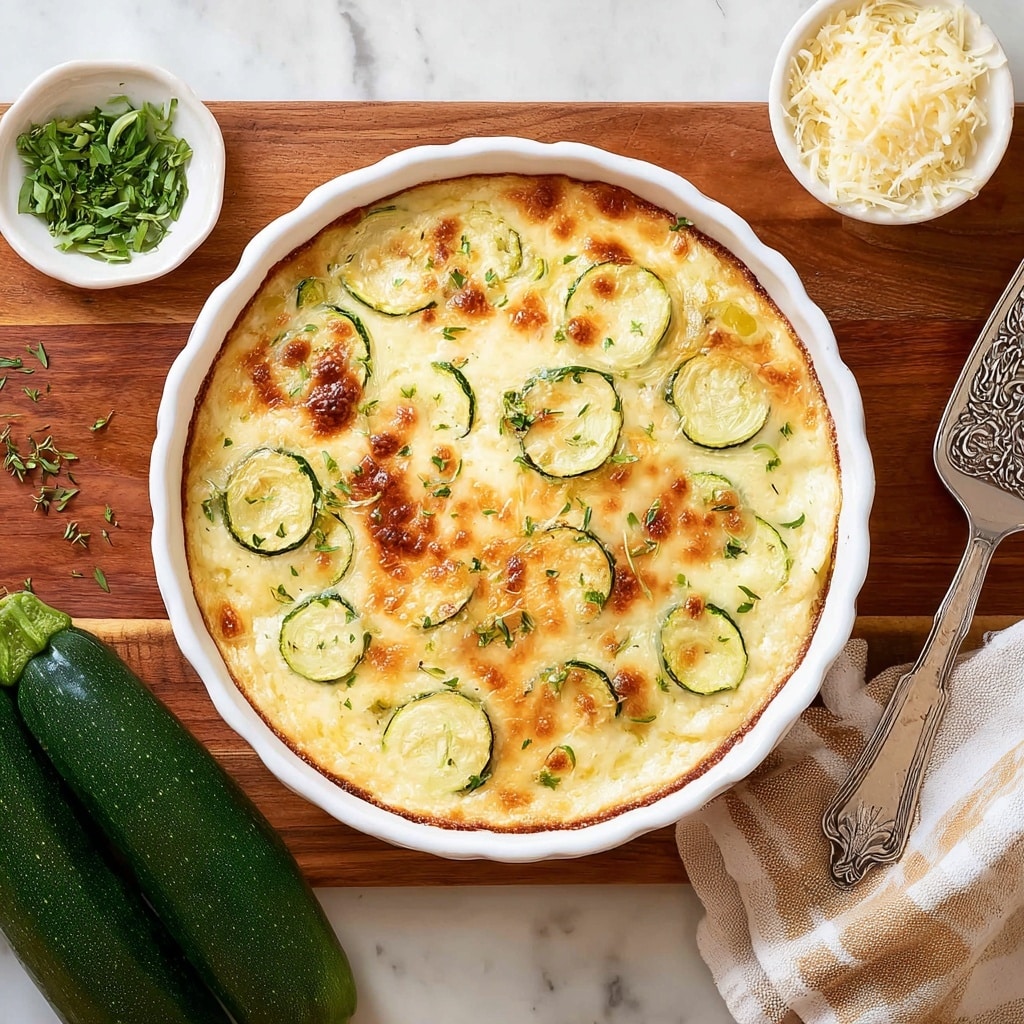 Crustless Zucchini Pie Recipe - Recipe Image