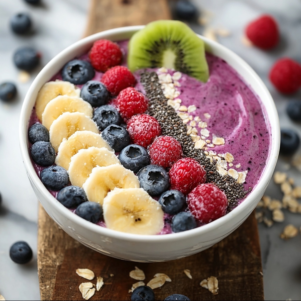 Energizing Breakfast Smoothie Bowl for a Vibrant Morning Boost Recipe - Recipe Image