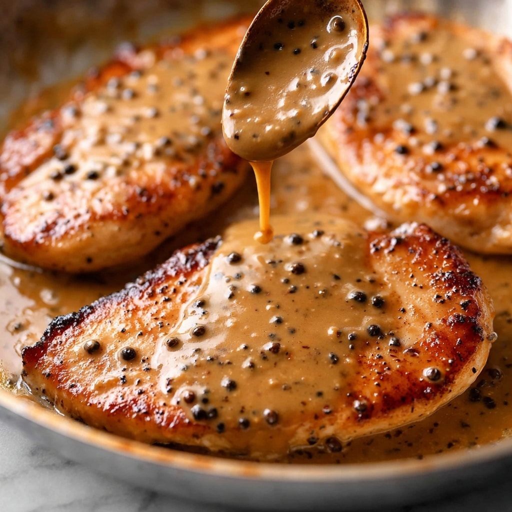 JB's Chicken au Poivre with Creamy Peppercorn Sauce Recipe - Recipe Image