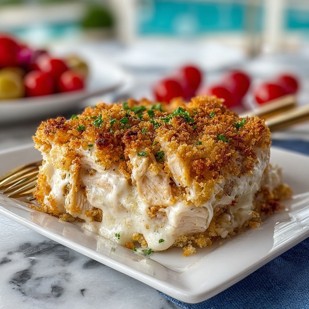 Ritz Cracker Chicken Casserole Recipe - Recipe Image