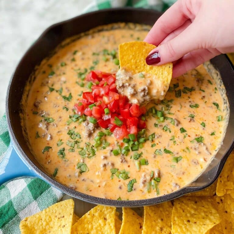 Rotel Dip with Ground Beef and Velveeta Recipe
