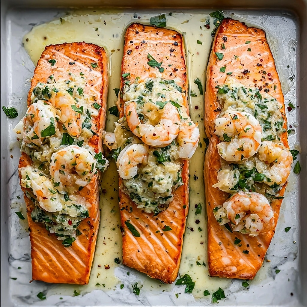 Crab and Shrimp Stuffed Salmon Recipe
