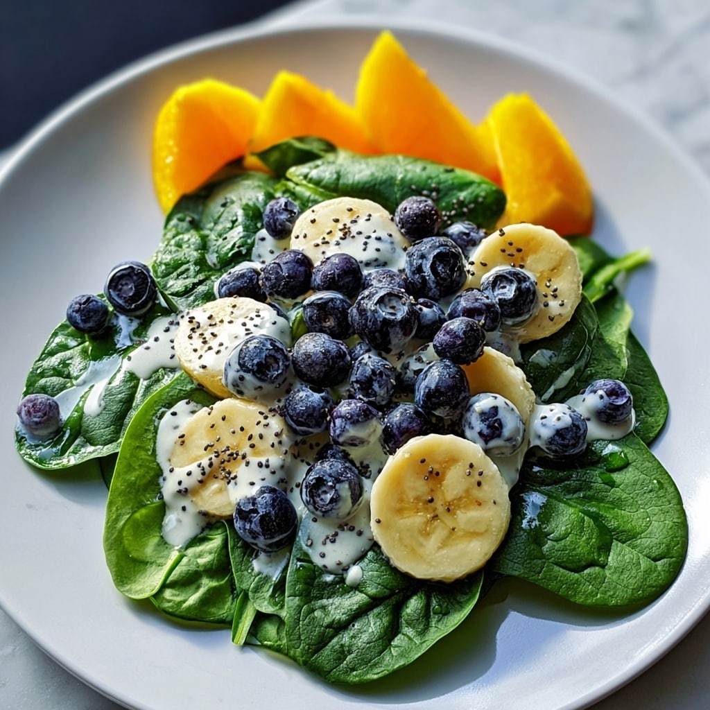 Blueberry Spinach Salad with Orange Poppy Seed Dressing Recipe - Recipe Image