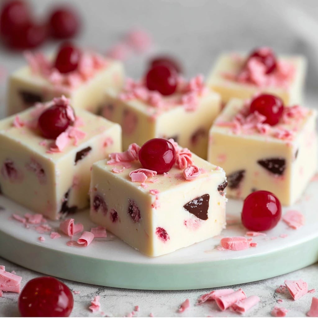 White Chocolate Cherry Fudge Recipe - Recipe Image