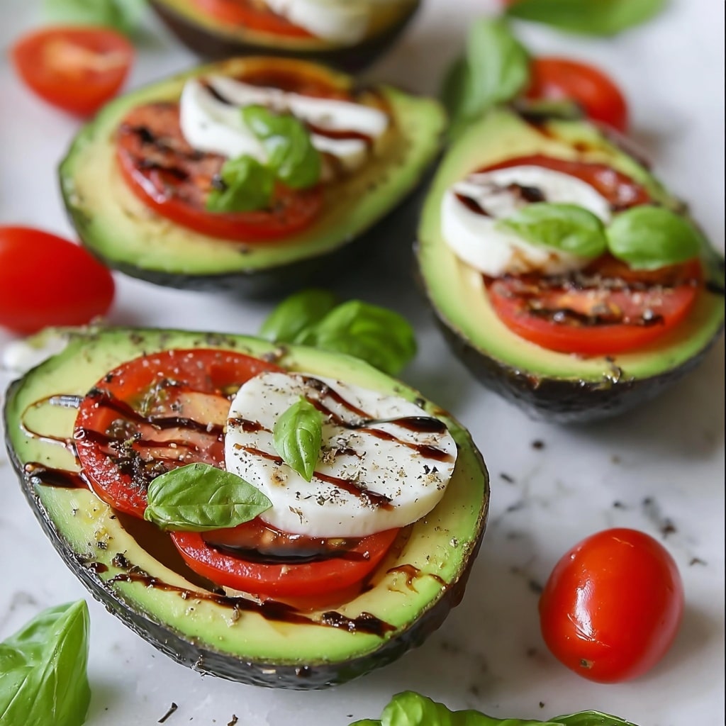 Caprese Stuffed Avocados Recipe - Recipe Image