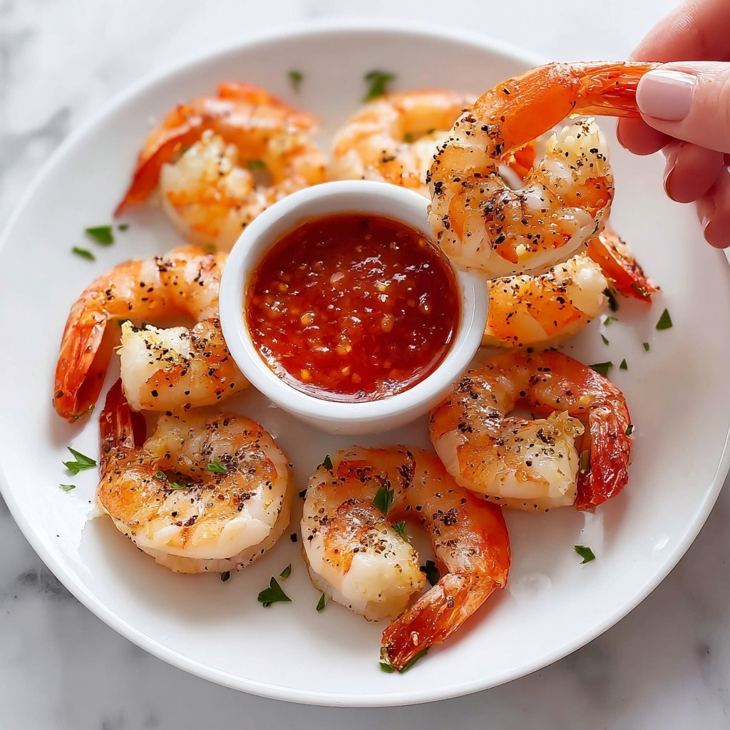 Roasted Shrimp Cocktail with Spicy Homemade Sauce Recipe - Recipe Image