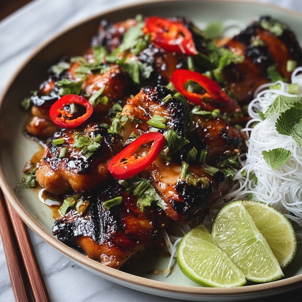 Grilled Vietnamese Lemongrass Chicken Recipe - Recipe Image