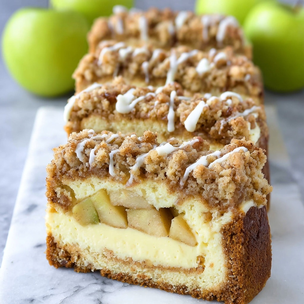 Apple Crisp Cheesecake Bread Recipe - Recipe Image