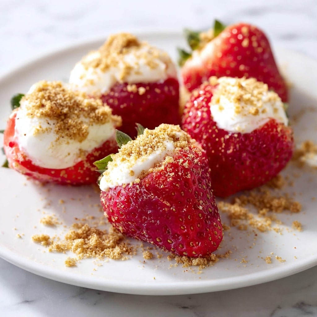 Cheesecake Stuffed Strawberries Recipe - Recipe Image