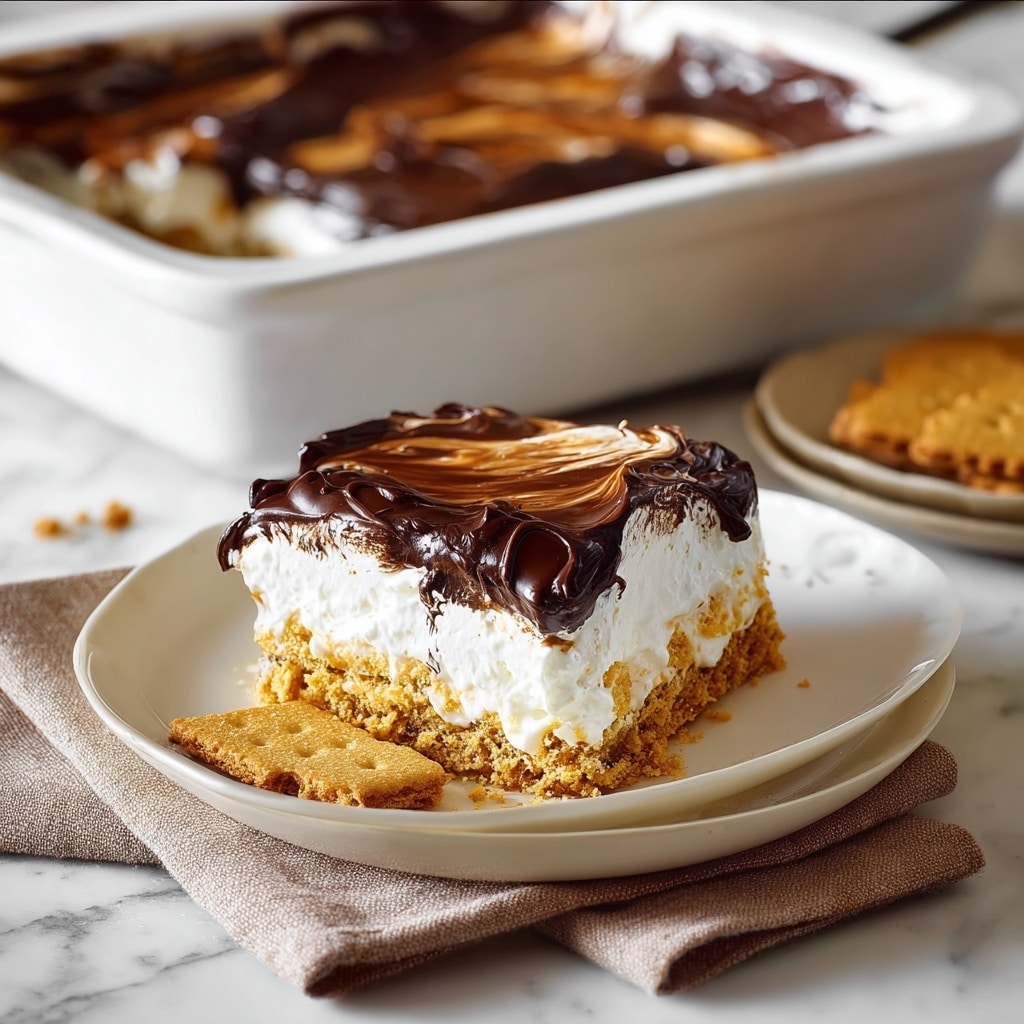 Eclair Cake with Chocolate Ganache Recipe - Recipe Image