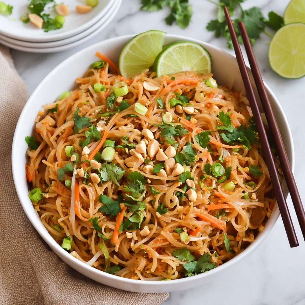Vegetable Pad Thai with Rice Noodles Recipe - Recipe Image