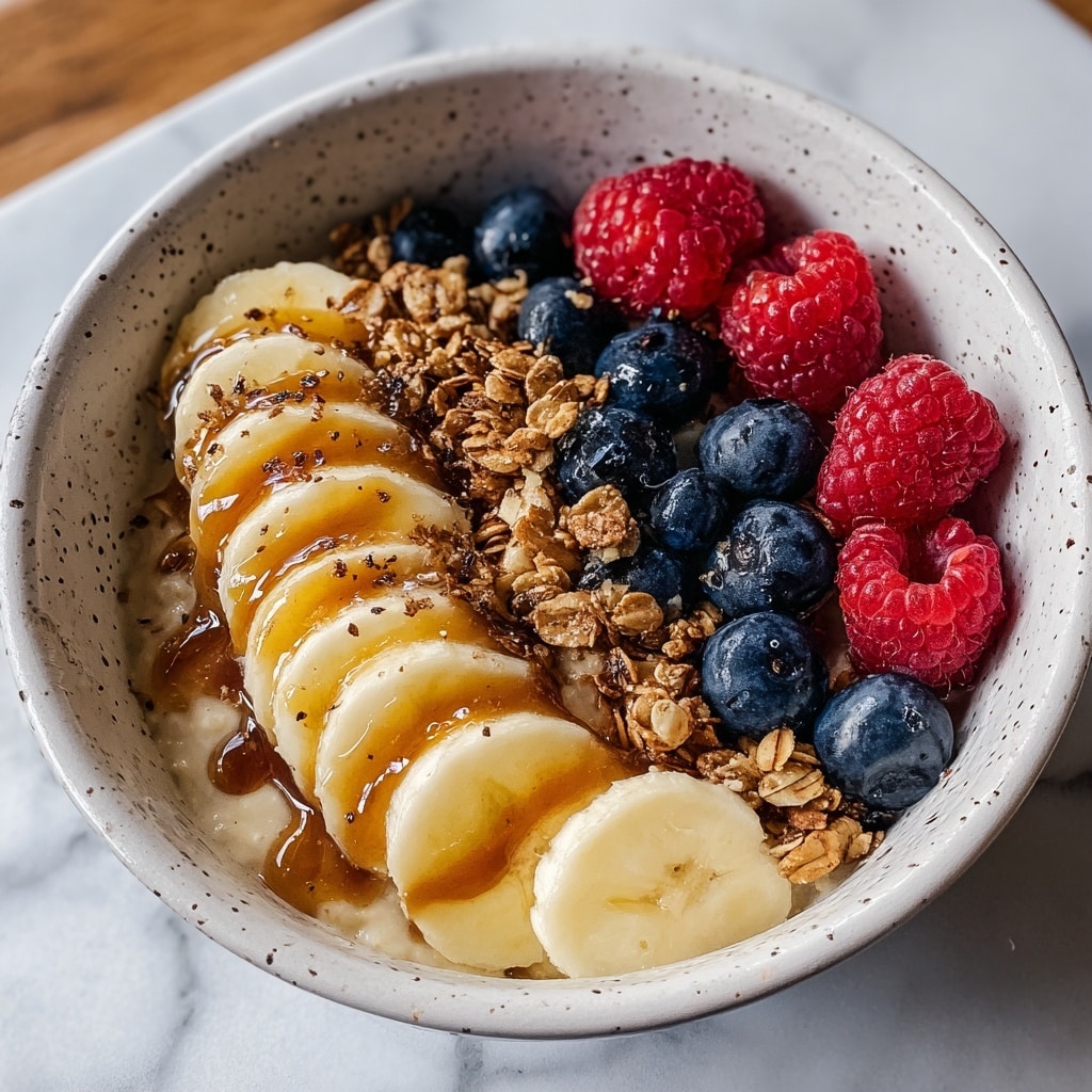 Caramelized Banana Split Overnight Oats Recipe - Recipe Image