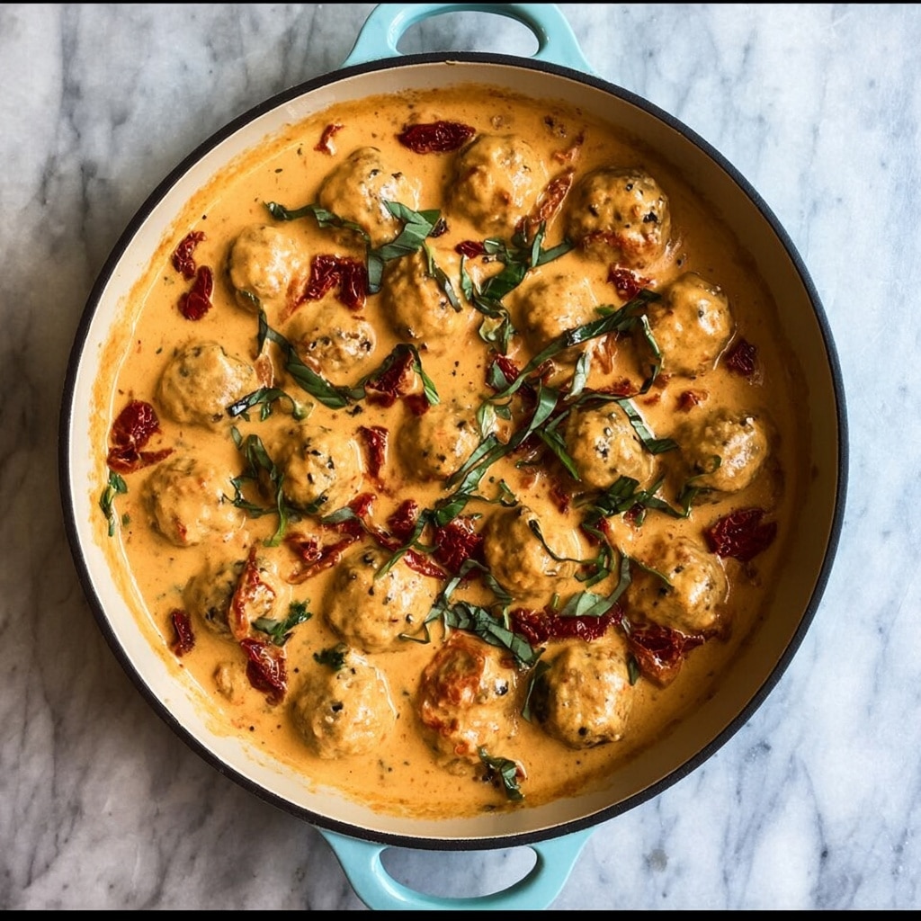 Marry Me Chicken Meatballs Recipe - Recipe Image