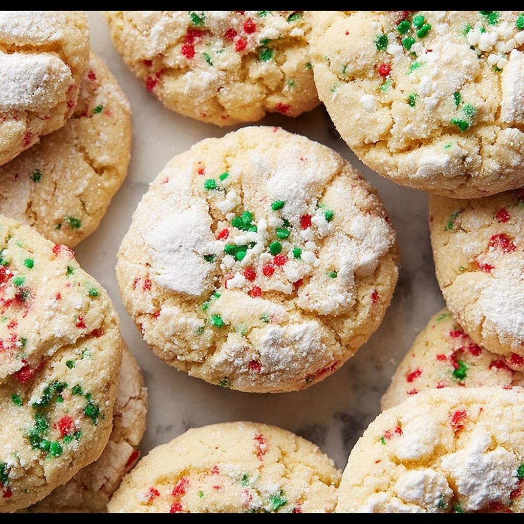 Christmas Ooey Gooey Butter Cookies Recipe - Recipe Image