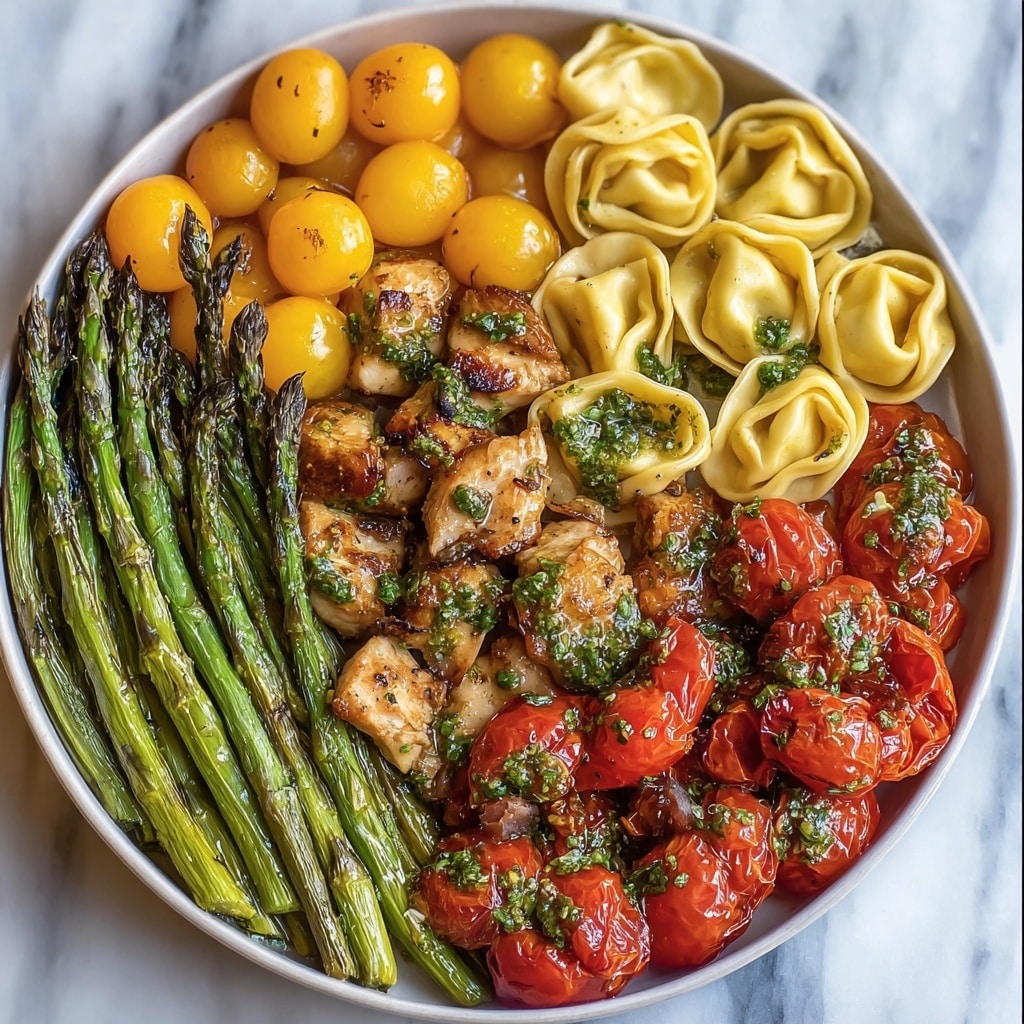 Pesto Chicken Tortellini with Veggies Recipe - Recipe Image