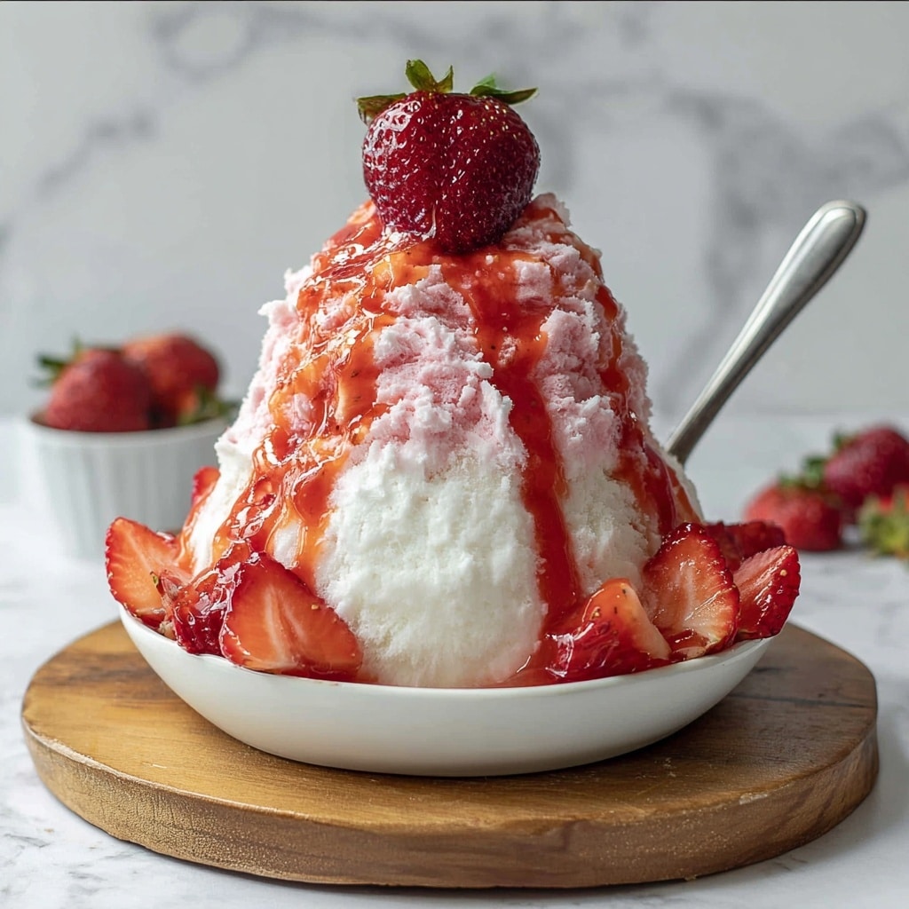 Strawberry Bingsu Recipe - Recipe Image