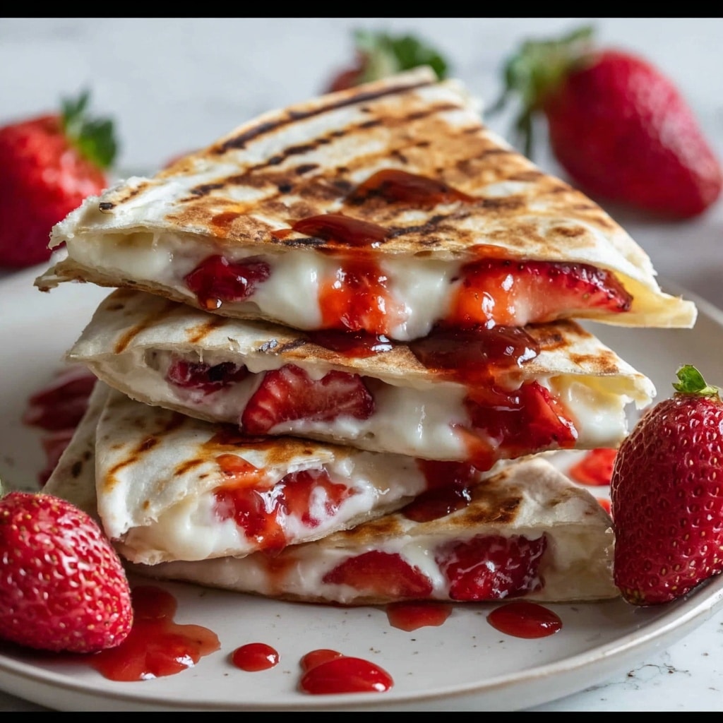 Decadent Strawberry Cheesecake Quesadillas Recipe - Recipe Image