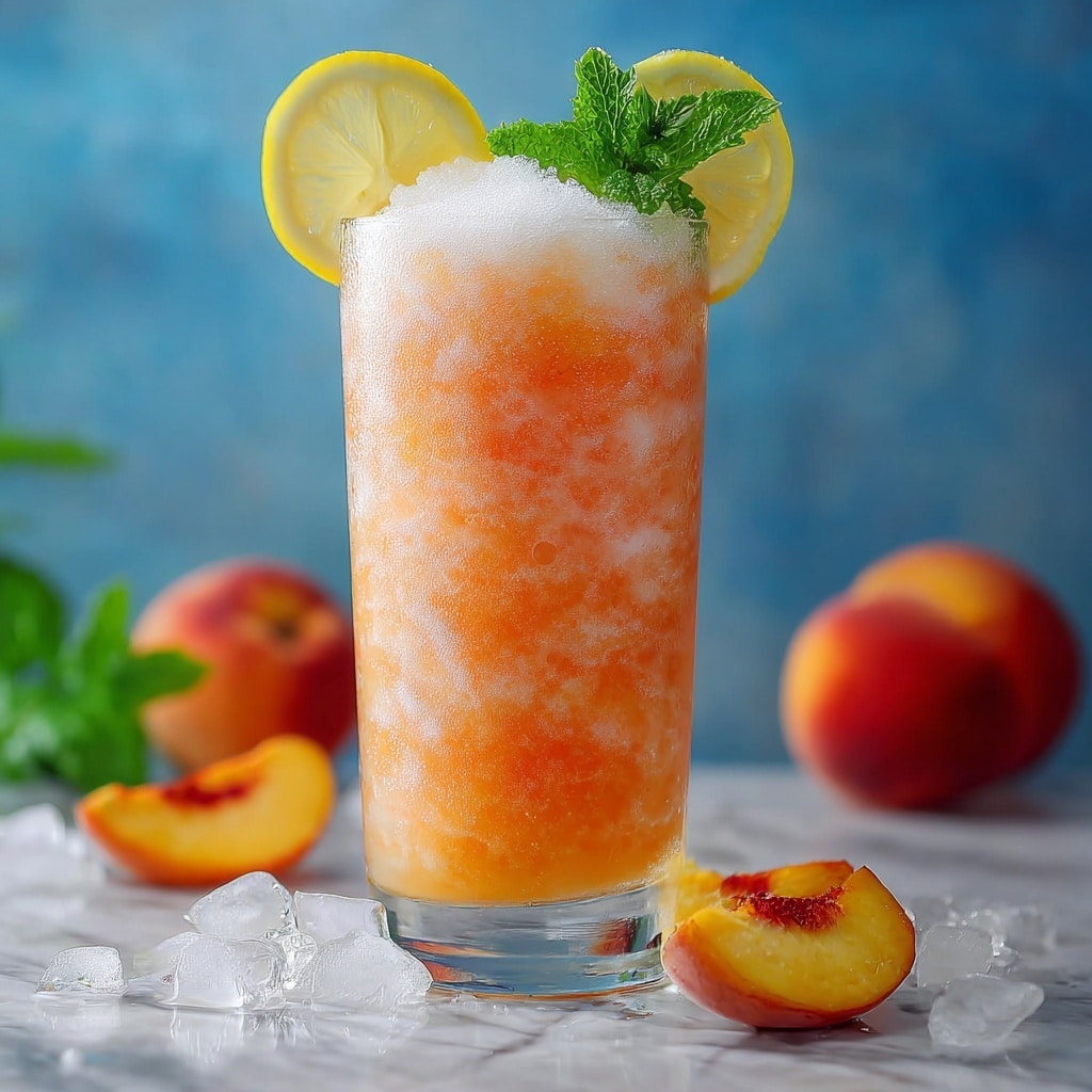 Frozen Peach Lemonade: The Ultimate Summer Cooler Recipe - Recipe Image