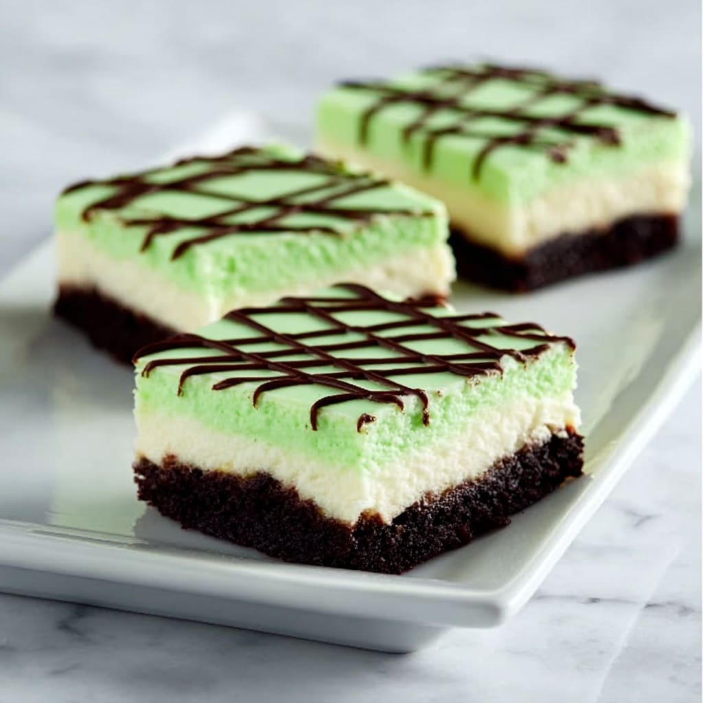 Grasshopper Bars for St. Patrick’s Day Recipe - Recipe Image