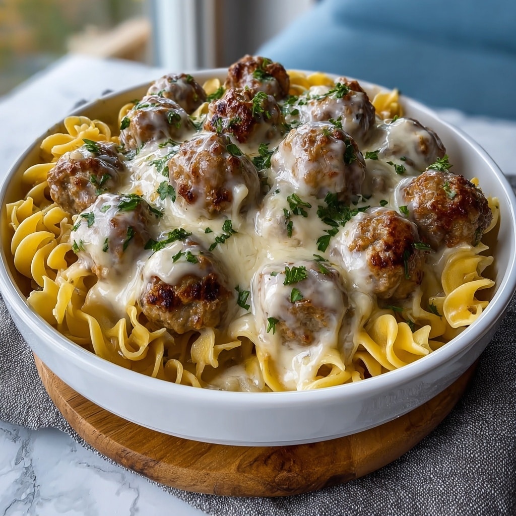 Swedish Meatball Pasta Bake Recipe - Recipe Image