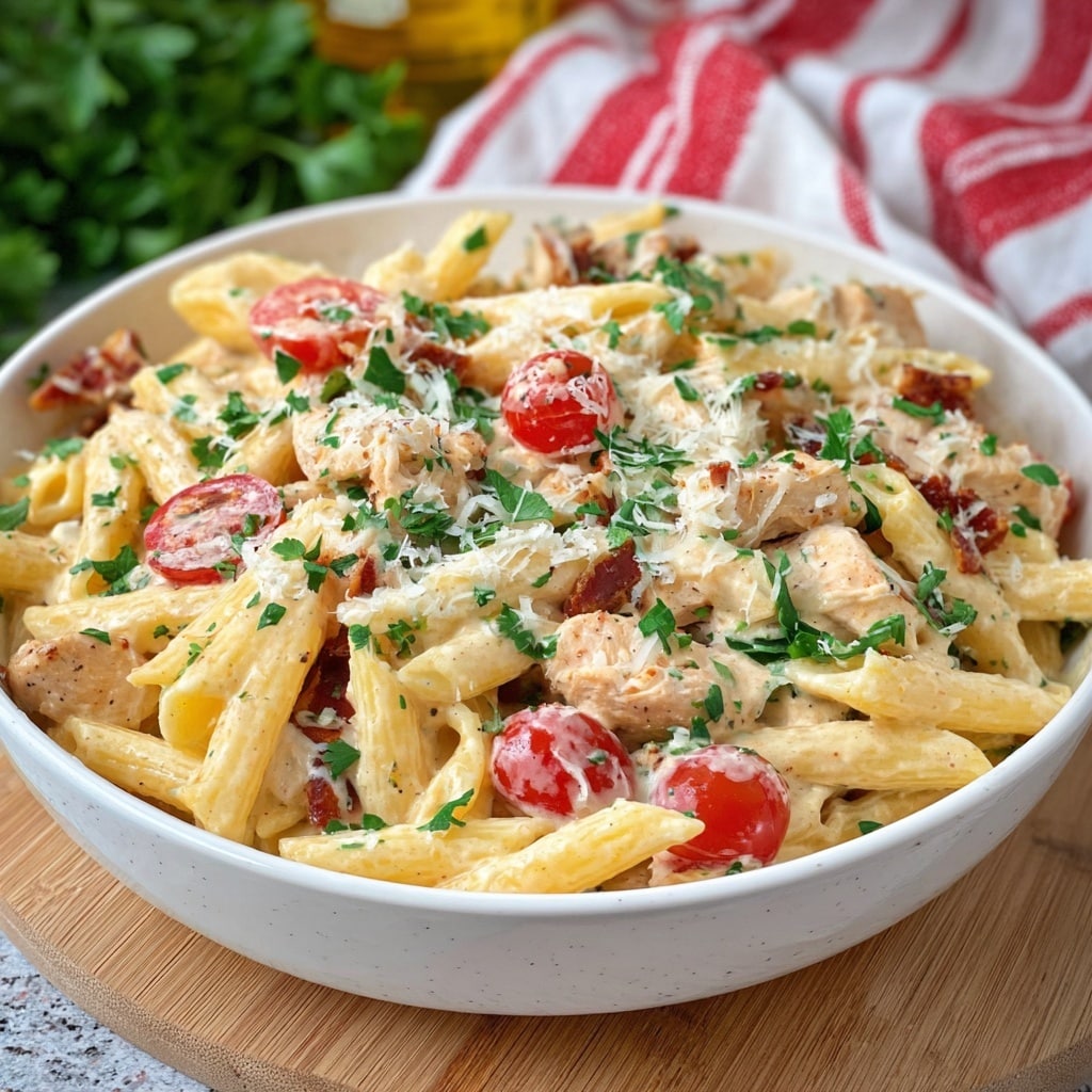 Baked Boursin Cajun Chicken Pasta Recipe - Recipe Image