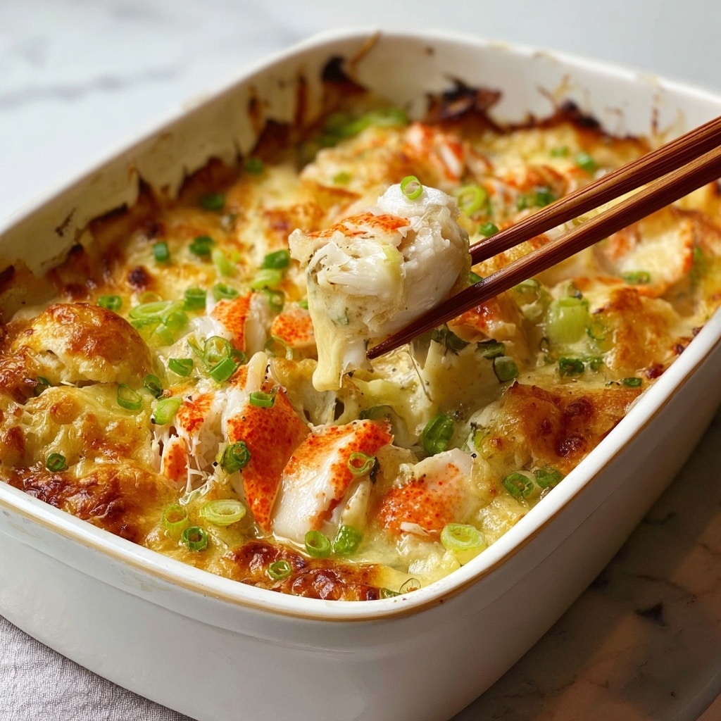 Creamy Chinese Buffet Crab Casserole Recipe - Recipe Image