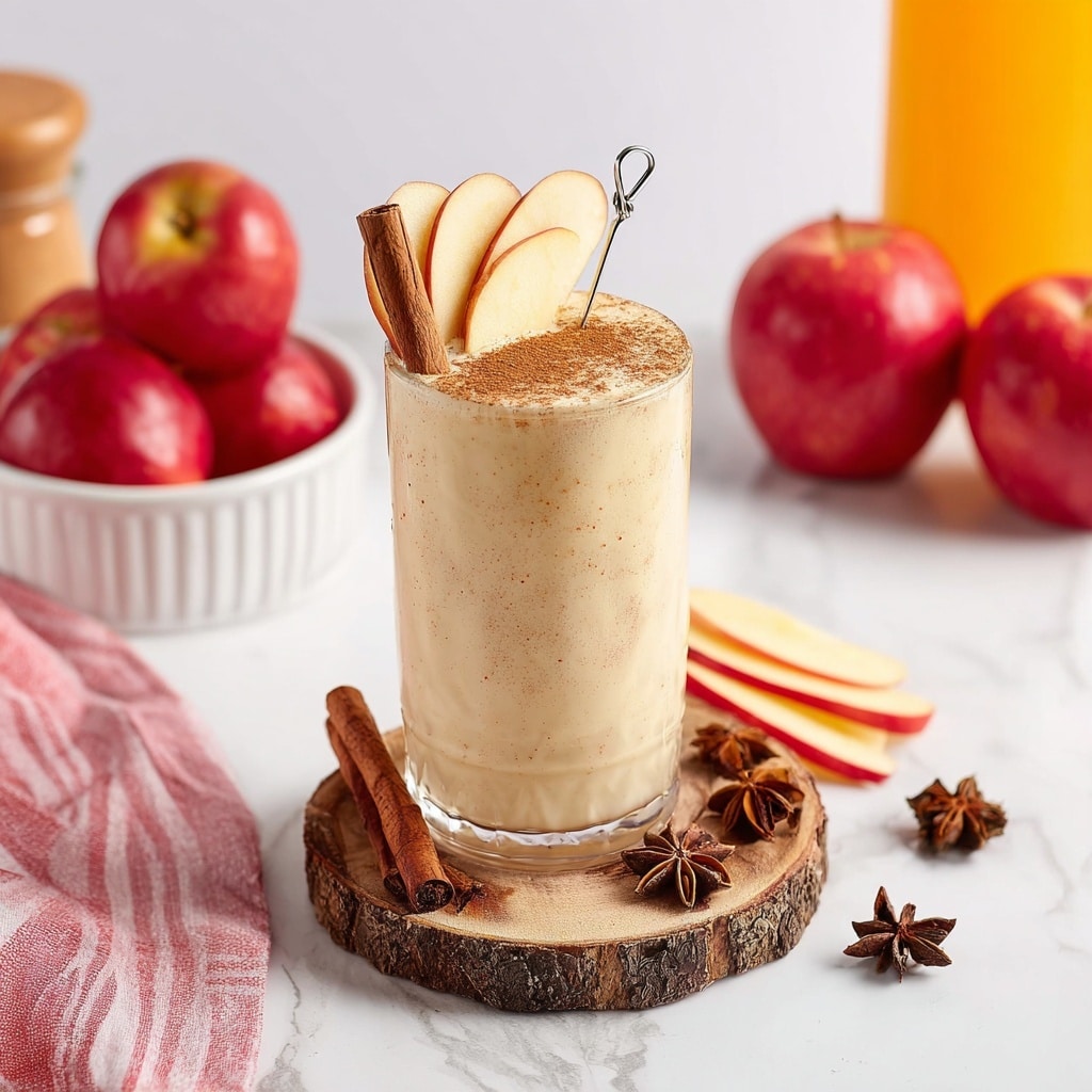Apple Cider Float with Vanilla Ice Cream and Spiced Garnishes Recipe - Recipe Image
