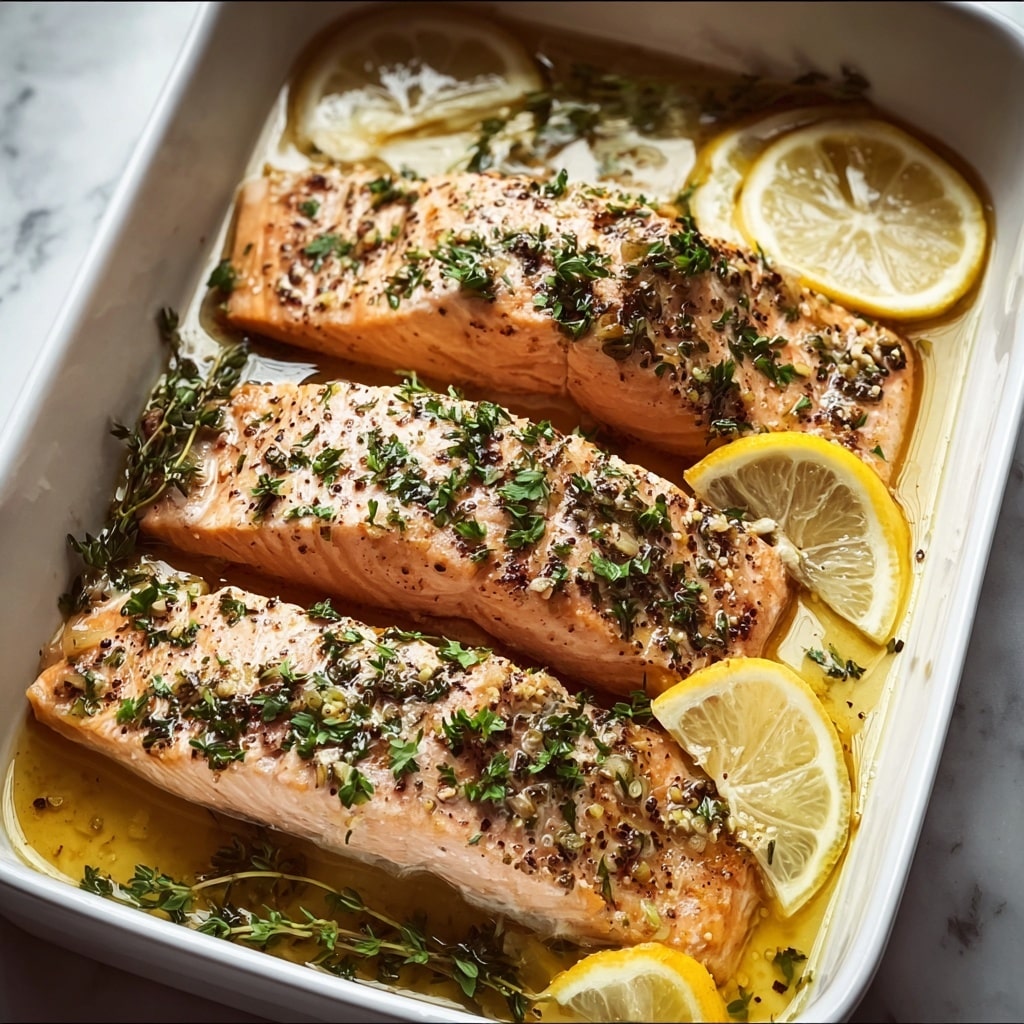Oven-Baked Lemon Herb Salmon for Effortless Deliciousness Recipe - Recipe Image