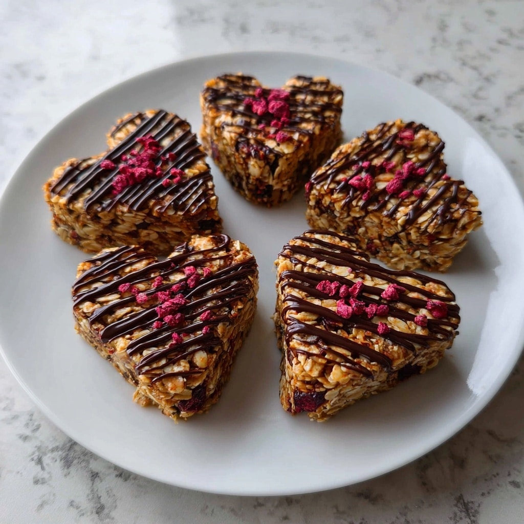 Crunchy Granola Heart Bars Recipe - Recipe Image