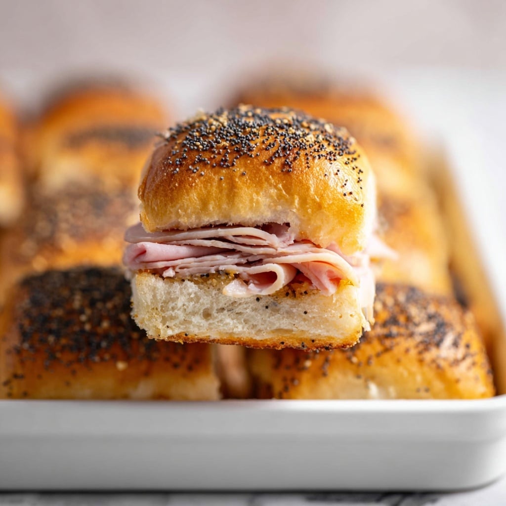 Turkey Sliders with Hawaiian Sweet Rolls and Muenster Cheese Recipe - Recipe Image