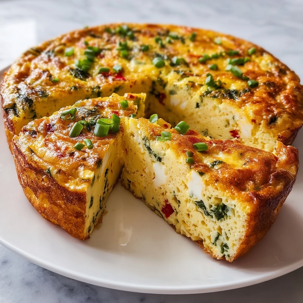 Cottage Cheese Crustless Quiche Recipe - Recipe Image