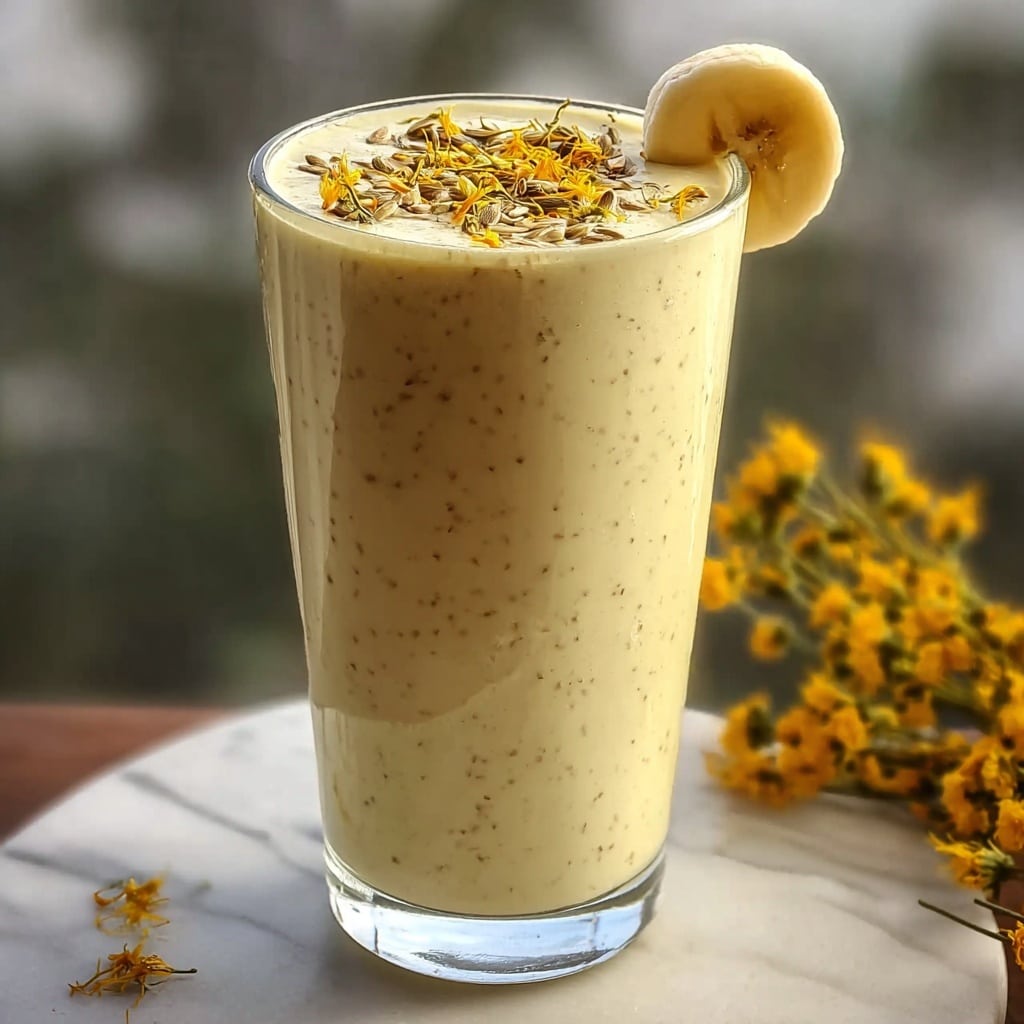 Banana Chamomile Tea Smoothie for a Soothing Sip Recipe - Recipe Image