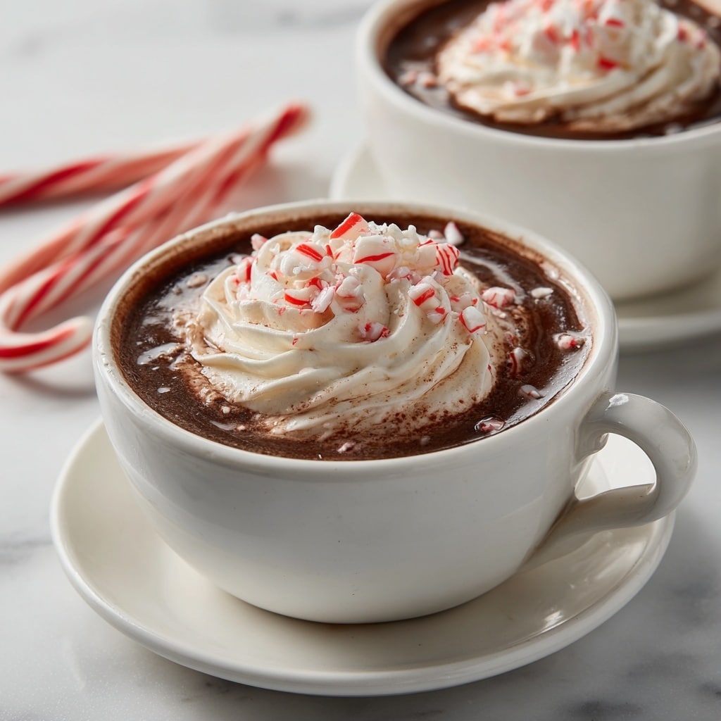 Rich Peppermint Hot Chocolate Recipe - Recipe Image