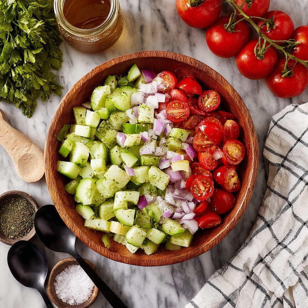 Cucumber Tomato Avocado Salad Recipe - Recipe Image