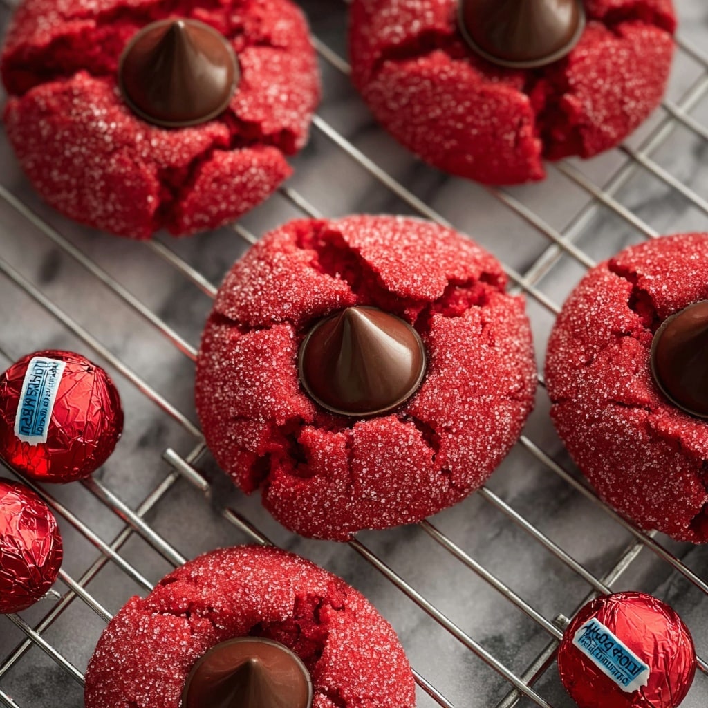 Red Velvet Blossom Cookies Recipe - Recipe Image